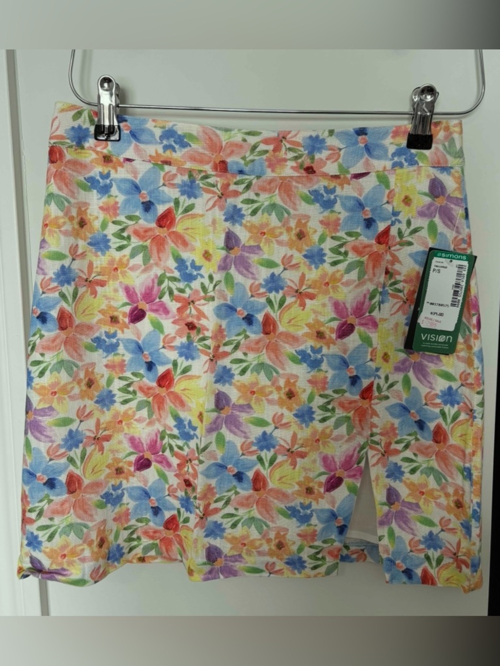 Simons Floral Mini Skirt in Multicolor
